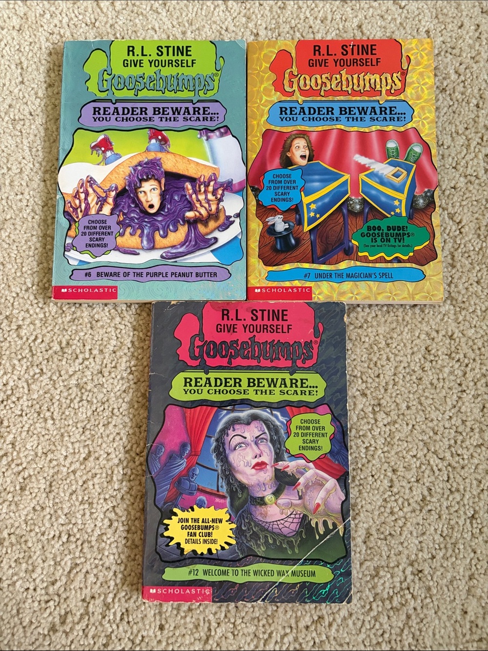 R.L. Stine Give Yourself Goosebumps Book Lot
